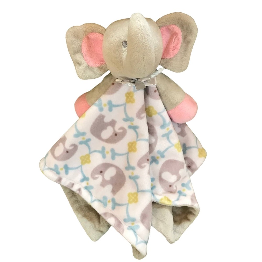 Zooawa Baby Security Blanket Stuffed Animal Elephant Soft Plush Lovey